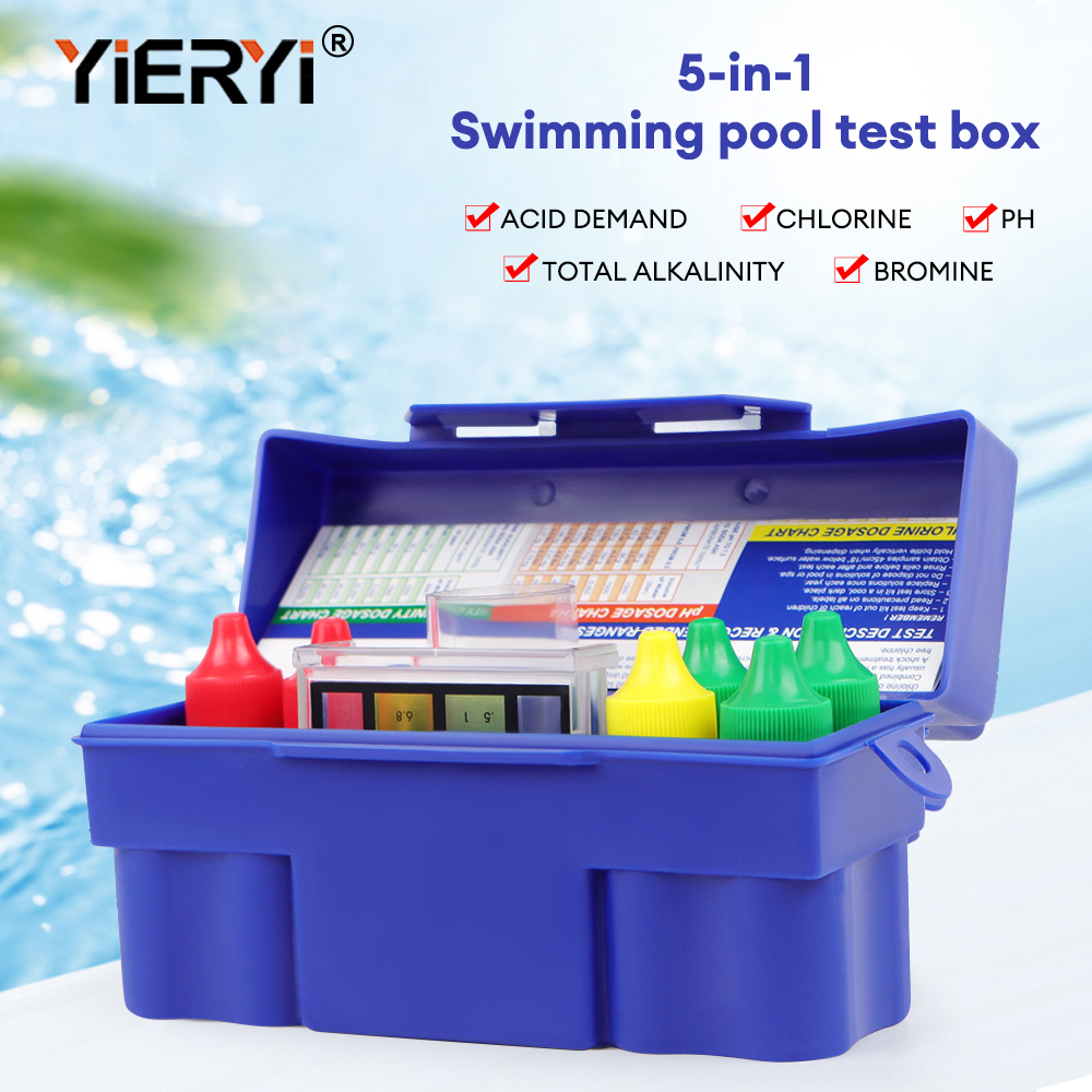 Marine Aquarium Water Test Kit - Yieryi 5-Wege-Testkit für Pool und Spa,