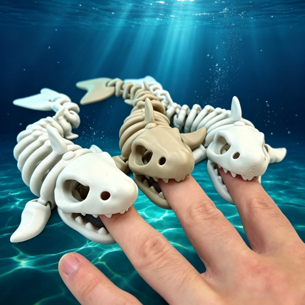 Marine Aquarium Hobby - Haifisch-Skelett Aquarium-Dekoration Bewegliche Verzierung für Reptilien