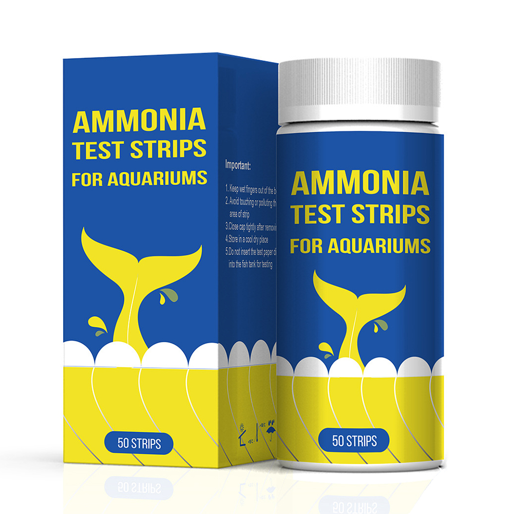 Marine Test Kit - Ammoniakvergiftung, Wasserqualitätstest, Stück, schnelle Wasserqualitätsteststreifen, schnelle