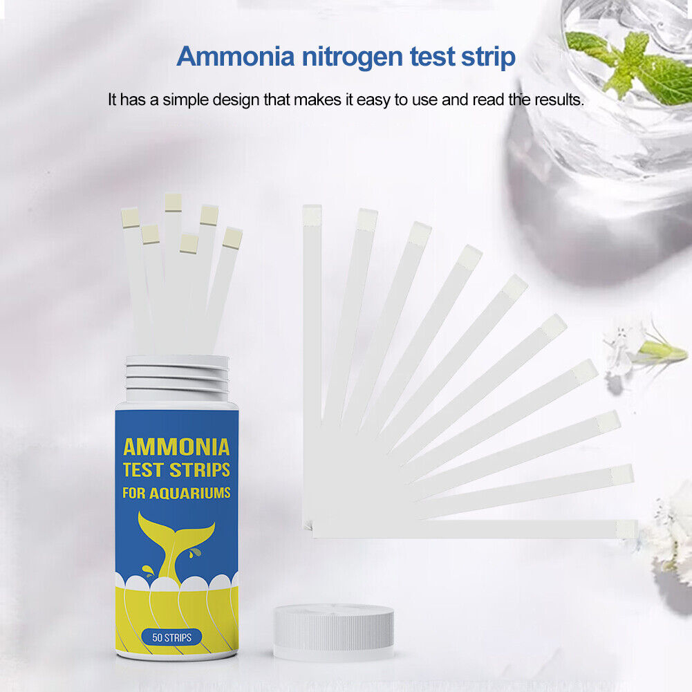Marine Aquarium Water Test Kit - Ammoniak-Stickstoff Schnellteststreifen für Wasserqualität Aquarium-Wellbeing Schnellteststreifen