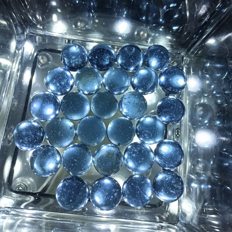 Aquarium Marine Fish - Glasmurmeln 14/16/17mm Farbige Glasperlen für Vasen,