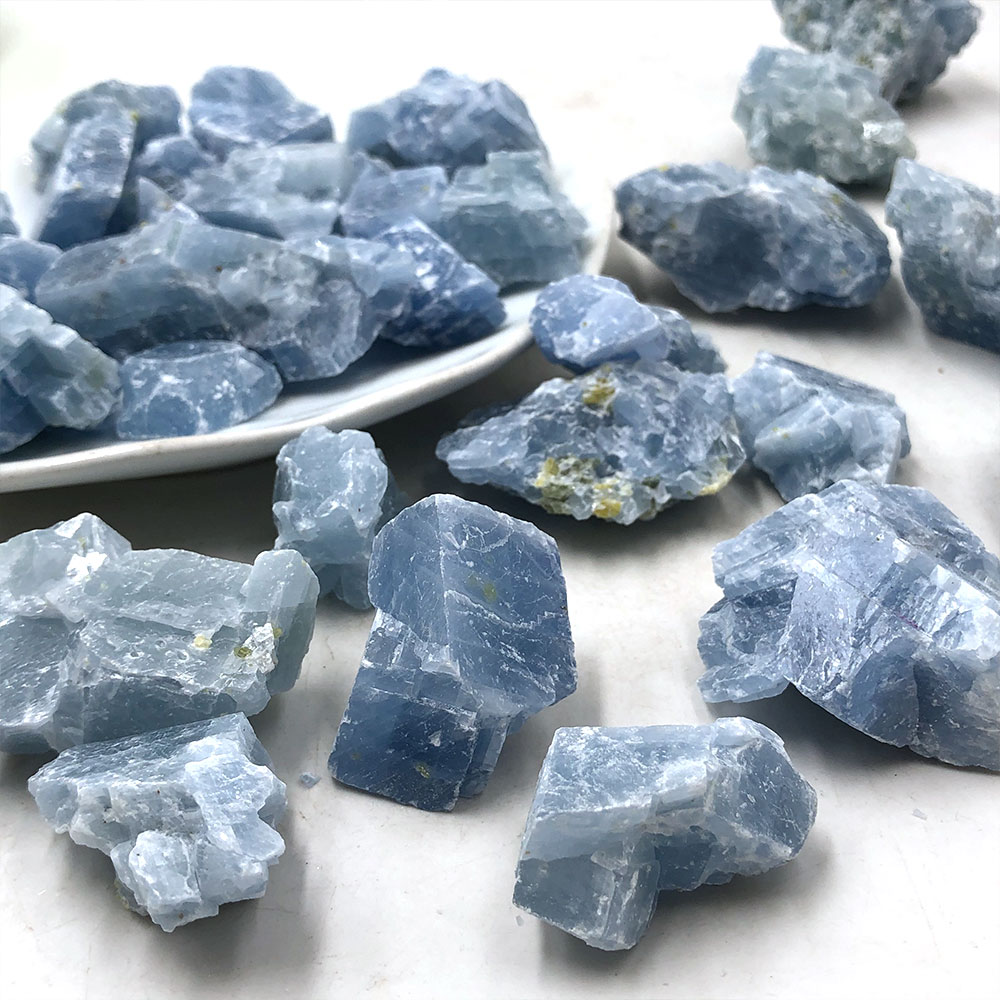 1pc Natürliche Raw Blau Calcit – Aquarium Marine Stone Bewertung und Preis