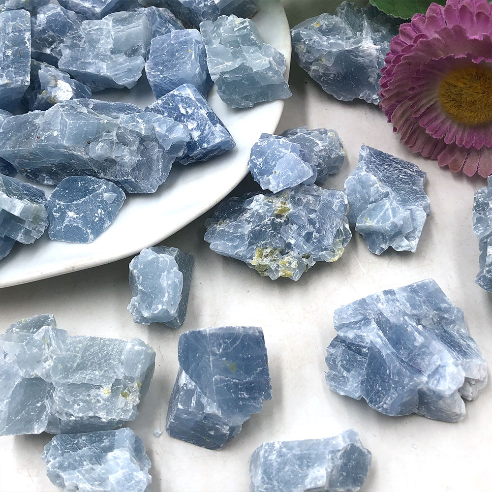 1pc Natürliche Raw Blau Calcit – Aquarium Marine Stone Bewertung und Preis