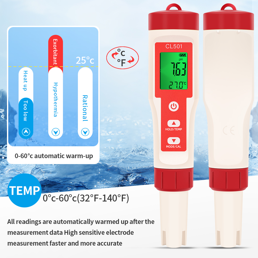 PH/CL2/H2/ORP/Temperaturmessge – Marine Test Kit Bewertung und Preis