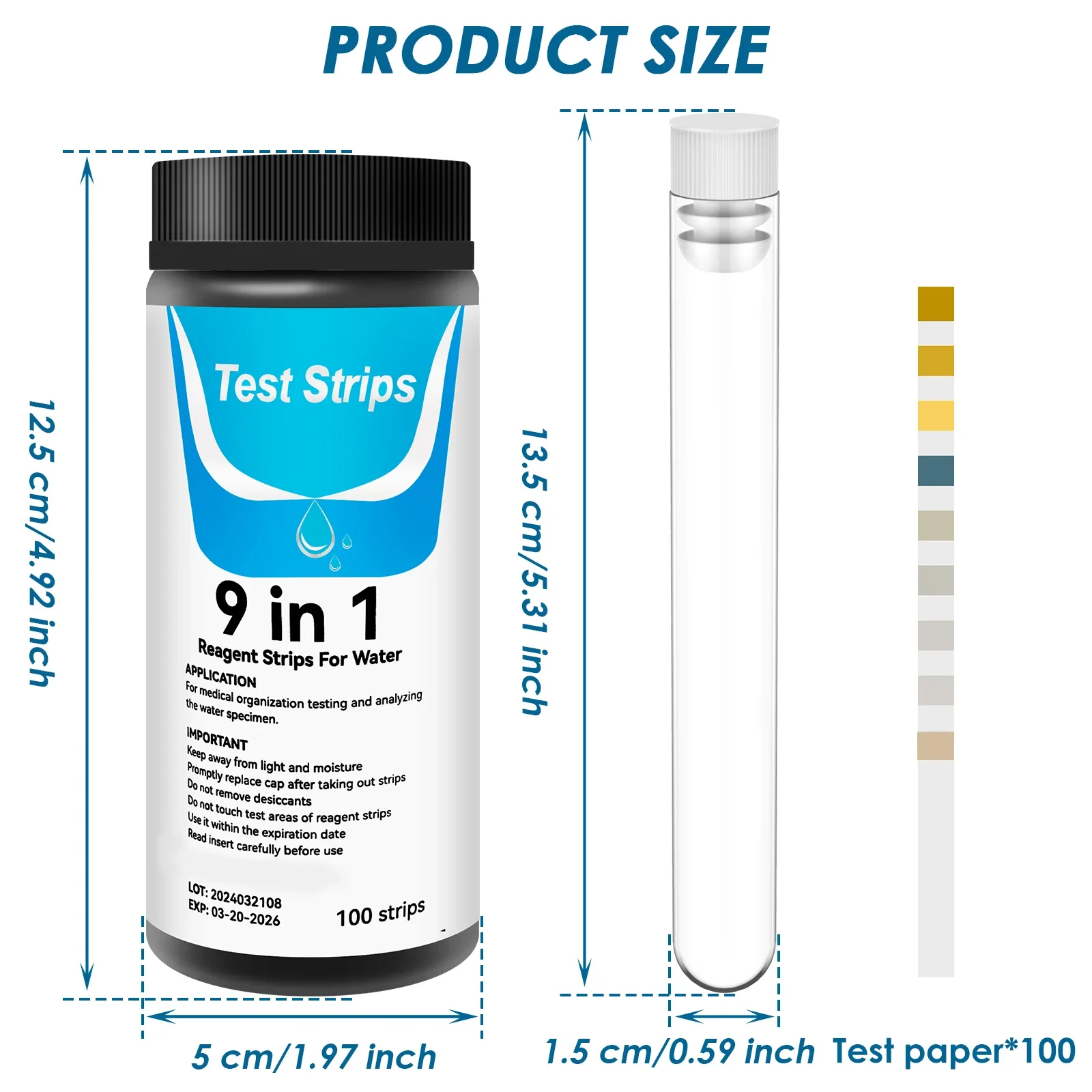 100 Stück 9-in-1 Aquarium-Test – Marine Aquarium Water Test Kit Bewertung und Preis