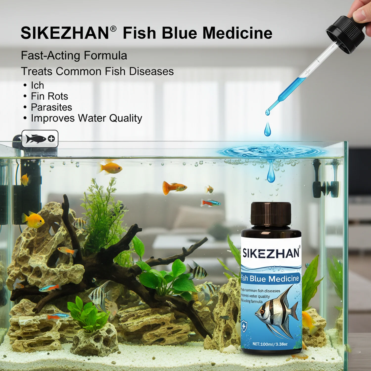 500 ml blaue Metylenlösung, Aq – Marine Aquarium Glass Cleaner Bewertung und Preis